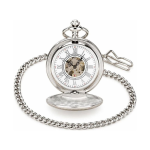 Orologio da taschino automatico meccanico argentato