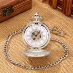 Orologio da taschino automatico meccanico argentato