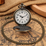Orologio da taschino con due lupi al quarzo