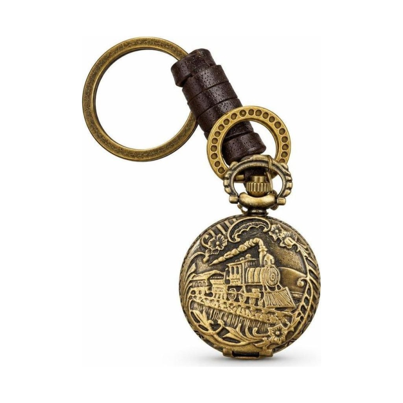 Orologio da taschino con locomotiva al quarzo