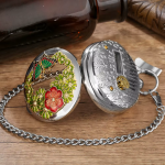 Orologio da taschino con musica al quarzo e insetti