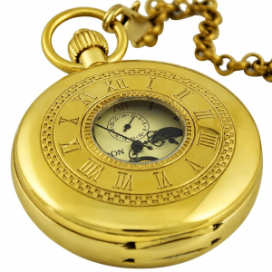 Orologio da taschino double hunter in rame