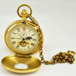 Orologio da taschino double hunter in rame