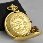 Orologio da taschino double hunter in rame