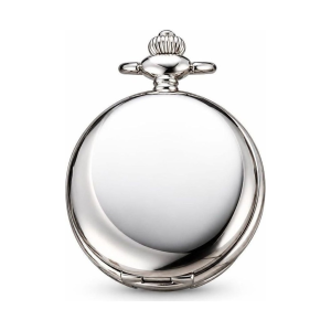 Orologio da taschino double hunter meccanico in acciaio
