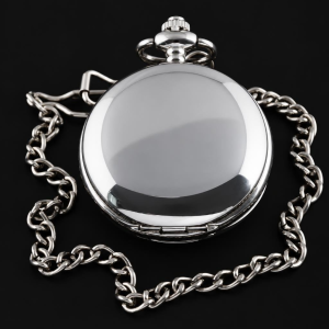 Orologio da taschino double hunter meccanico in acciaio