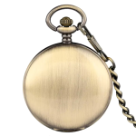 Orologio da taschino double hunter scheletrato con catena