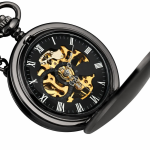 Orologio da taschino Double Hunter steampunk