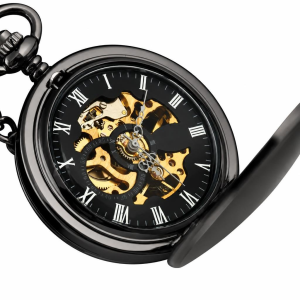 Orologio da taschino Double Hunter steampunk