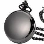 Orologio da taschino Double Hunter steampunk — Nero