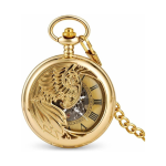 Orologio da taschino meccanico con fenice Phoenix
