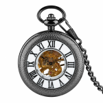 Orologio da taschino meccanico con numeri romani