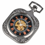 Orologio da taschino meccanico quadrato a carica manuale