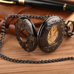 Orologio da taschino meccanico scheletrato