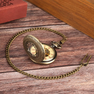 Orologio da taschino meccanico vintage traforato