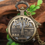 Orologio da taschino Paris al quarzo con catena