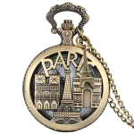 Orologio da taschino Paris al quarzo con catena