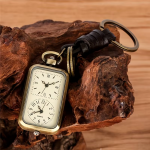 Orologio da taschino portachiavi in bronzo rétro
