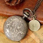 Orologio da taschino quartz con catena e ciondolo
