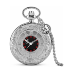 Orologio da taschino quartz con coperchio inciso