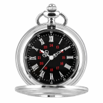 Orologio da taschino quartz con coperchio inciso