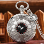 Orologio da taschino quartz con coperchio inciso