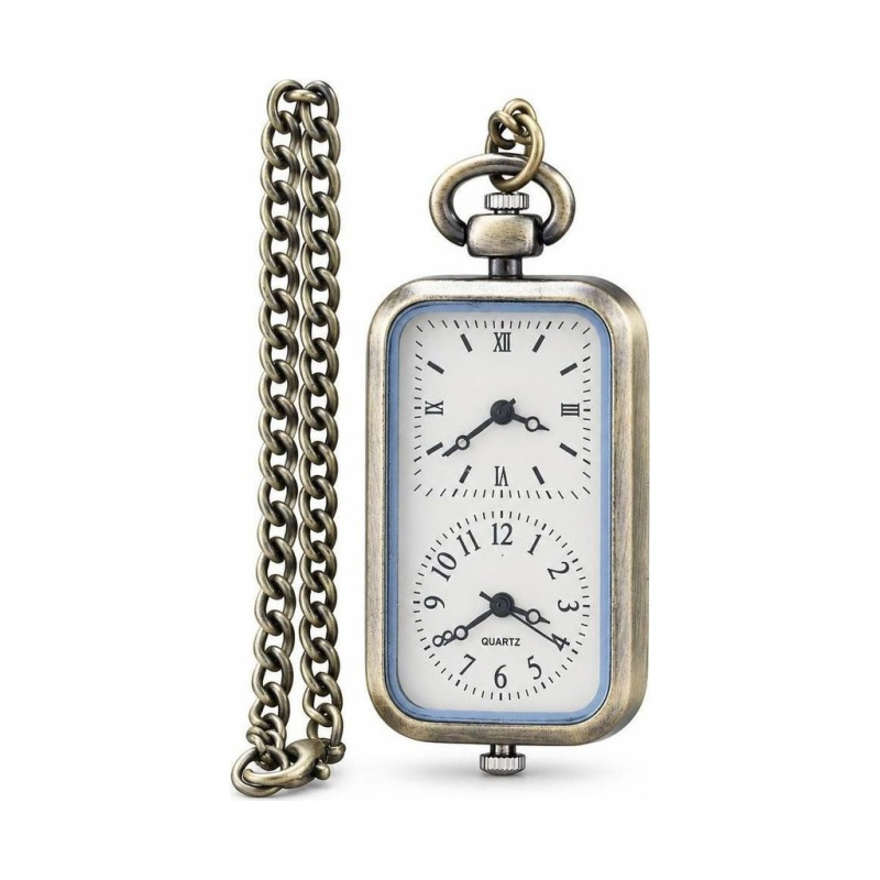 Orologio da taschino quartz rettangolare vintage