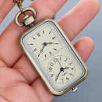 Orologio da taschino quartz rettangolare vintage