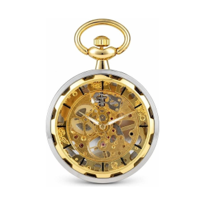 Orologio da taschino scheletrato a quadrante aperto