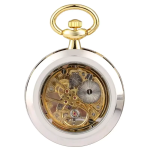 Orologio da taschino scheletrato a quadrante aperto
