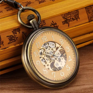 Orologio da taschino scheletrato automatico