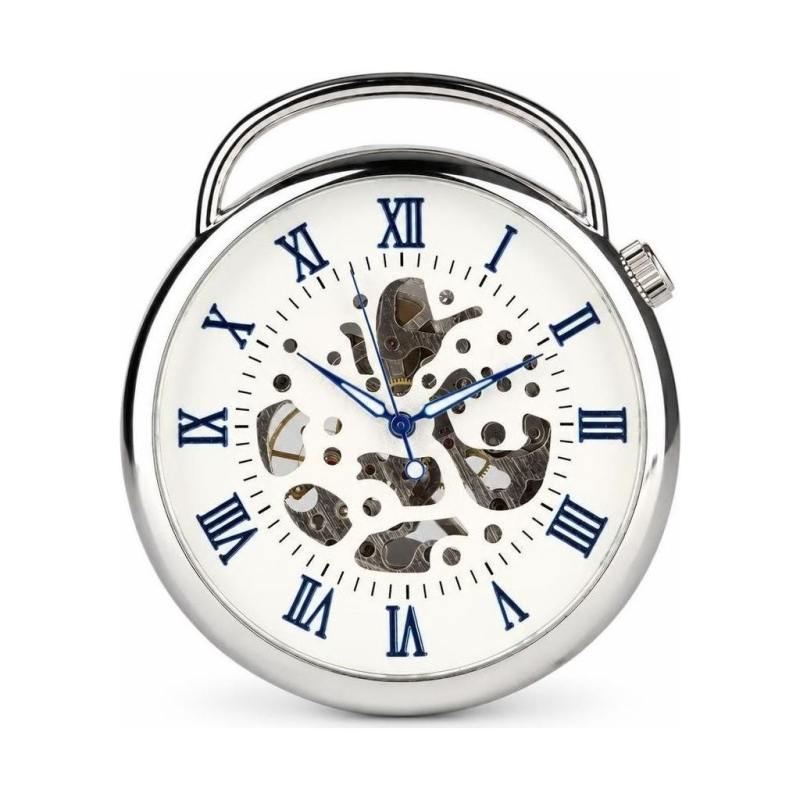 Orologio da taschino scheletrato con catena