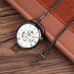 Orologio da taschino scheletrato con catena