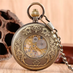 Orologio da taschino scheletrato con numeri romani