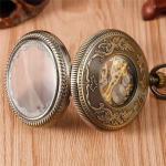 Orologio da taschino scheletrato con numeri romani