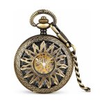 Orologio da taschino scheletrato in bronzo