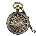 Orologio da taschino scheletrato in bronzo