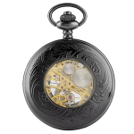 Orologio da taschino scheletrato meccanico a carica manuale