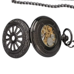 Orologio da taschino scheletrato meccanico a ruota