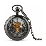 Orologio da taschino scheletrato meccanico in lega