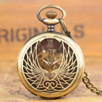 Orologio da taschino scheletrato meccanico in lega