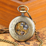 Orologio da taschino scheletrato meccanico in lega