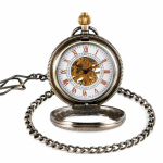 Orologio da taschino scheletrato meccanico rétro