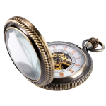Orologio da taschino scheletrato meccanico rétro