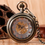 Orologio da taschino scheletrato meccanico rétro