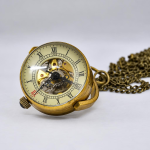 Orologio da taschino scheletrato steampunk