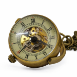 Orologio da taschino scheletrato steampunk