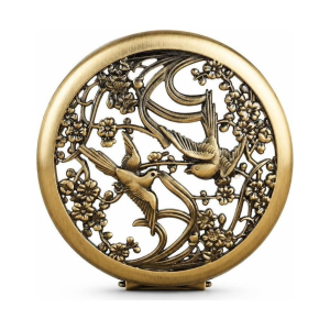 Orologio da taschino scheletrato vintage con uccelli