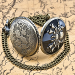 Orologio da taschino steampunk a ragno color bronzo