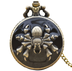 Orologio da taschino steampunk a ragno color bronzo
